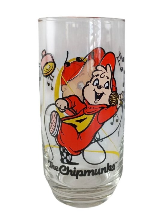 Other - Alvin & The Chipmunks Tumbler 16oz. Collectors Drinking Glass Cup 1985 Vintage